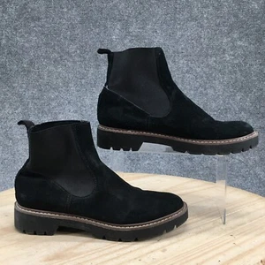 Dolce Vita Pepper Chelsea Boot Womens 6.5M Black Pull On Ankle Leather Casual - Picture 1 of 19