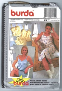 Burda 3379 Lingerie Panties Top Bustier Slip Pattern Sz 8-18 - Picture 1 of 2