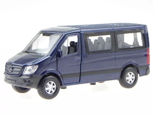 Mercedes Sprinter Bus blue diecast modelcar 43731 Welly 1:34 - Picture 1 of 4