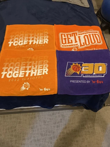 Phoenix Suns Rally Towels Lot Of 4 2022 Playoffs 30th Anniversary NBA Cover