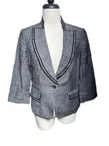White House Black Market 3/4 Sleeve Blazer Suit Jacket Size 8 - Picture 1 of 5