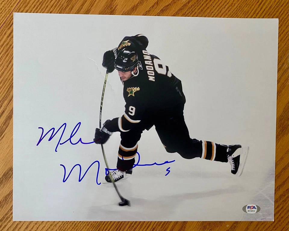 Mike Modano Dallas Stars Signed 11x14 Photo PSA RARE - Image 1 of 1