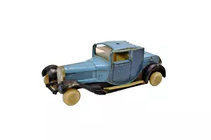 Vintage Latta Giocattolo Auto Pressofuso a Trazione Blu Miniatura IN Cina Model - Foto 1 di 13