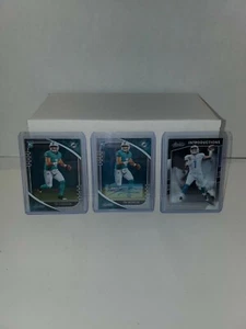 2020 Panini Absolute Tua Tagovailoa Rookie Rc Dolphins Auto Silver plus 2 other  - Picture 1 of 7