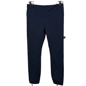 Outdoor Voices Leggings Size Medium Navy Blue Zip Leg Hem Athleisure Yoga Run * - Picture 1 of 8