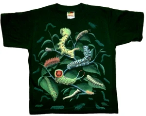 Bugs T-shirt Youth S.M.L.New.Nature.Bug.PAINTED FRONT & BACK.Insect.Caterpillar - Picture 1 of 2