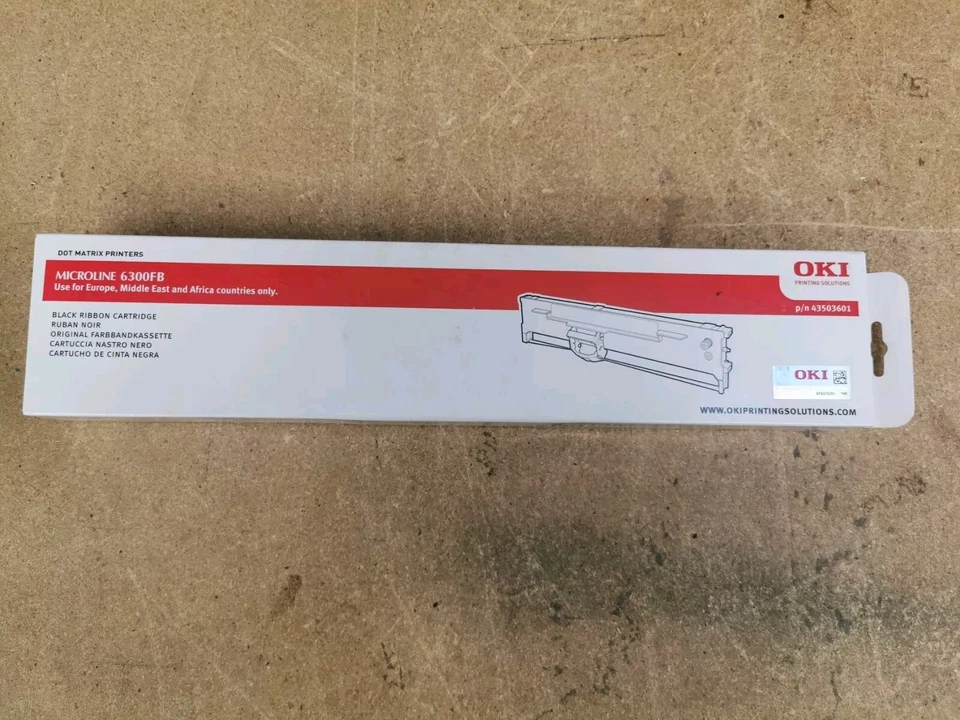 OKI 6300FB Microline Black Ribbon Cartridge - Image 1 of 4
