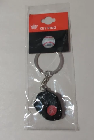 AMINCO ARIZONA DIAMONDBACKS MLB BLACK GLOVE TEAM LOGO KEY RING / KEYCHAIN - NEW Cover