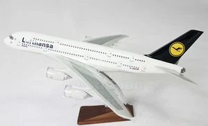 Lufthansa Air 747 45Cm Large Plane Model Airplane Solid Resin - Picture 1 of 2
