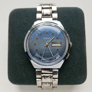RAKETA 2628 2628.H VINTAGE SOVIET RUSSIAN WRISTWATCH Perpetual Calendar BLUE - Picture 1 of 8