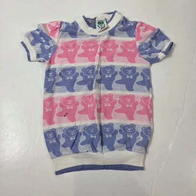 vintage bull frog girl's dress tunic bear size 4t - Image 1 of 4