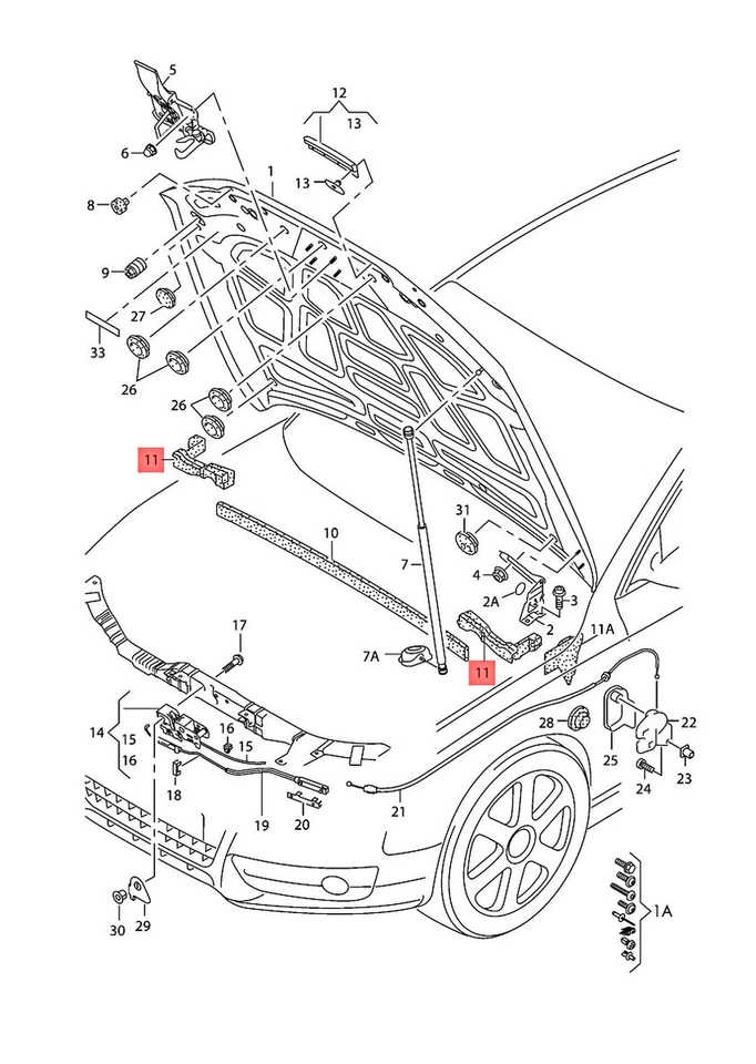 Genuine Seal Left AUDI A4 Allroad Quattro Avant S4 A4l Rs4 8K0823721H - Image 1 of 1