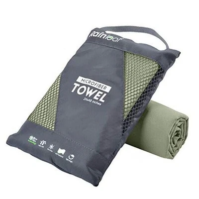  Microfiber Towel Perfect Travel & Gym & Camping 48.00" x 24.00" Army Green - Image 1 of 4