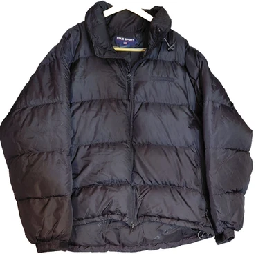 Ralph Lauren Puffer Jacket, Black, Men's XXL, 80%Down/20% Waterfowl Feathers. - Image 1 of 4