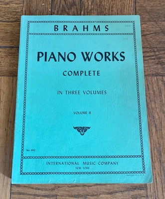 Brahms Piano Works Volume II Sheet Music - International Music Company Vol. 2 - Image 1 of 4