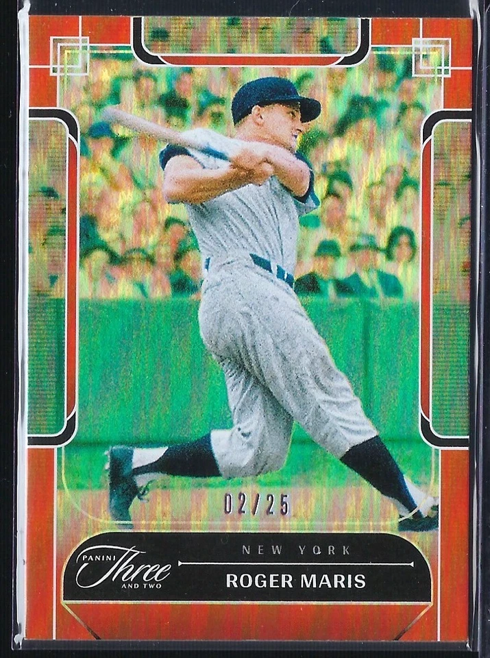 Roger MARIS 2024 Panini Three And Two ORANGE #'d 2/25 YANKEES HOF SSP No.30 - Imagem 1 de 1