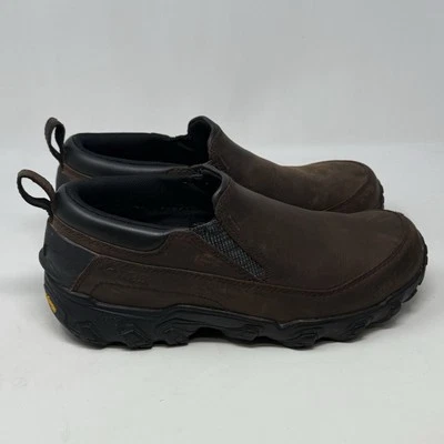 Zapatos bajos Oboz Big Sky II para hombre 9 cuero marrón aislado impermeables sin cordones Foto 1 de 4