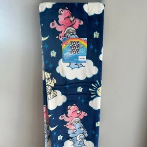New Care Bears Twin 60x90 Blanket Soft Vintage Style Blue Clouds Star Buddies - Picture 1 of 3