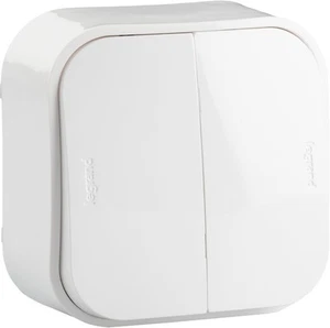Interrupteur d'éclairage Legrand 782406, mur, double, blanc - Afbeelding 1 van 1