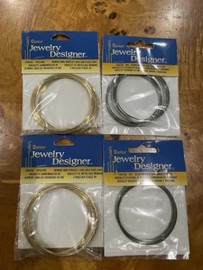 Darice Gold Silver Memory Wire Jewelry Making Supplies New - Imagen 1 de 3