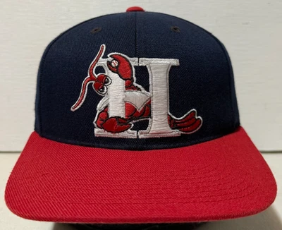 Gorra de exterior Hickory Crawdads Snapback gorra ajustable azul marino/rojo mezcla de lana Foto 1 de 4