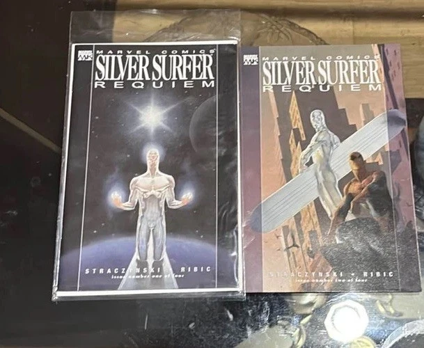 Juego de 2 Silver Surfer Requiem #1-4 Full Run 2007 Marvel Straczynski Ribic  Foto 1 de 1