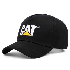 Caterpillar Baseball Hat Caps Black Snapback Spell Out Adjustable Summer Hat UK - Bild 1 von 9