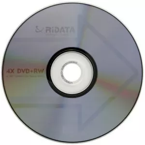 10-Pak RIDATA =4X SPEED= Logo-top DVD+RW Media in Shrinkwrap - Picture 1 of 1