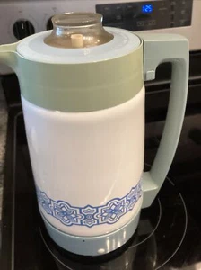Vintage Corning Electromatic Blue 12 Cup Coffeepot - Rare - Model - E-1212 - Picture 1 of 9