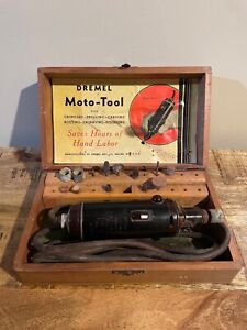 Vintage Dremel Moto Tool Model 2 Bakelite Boxed With Tools Accessories Works