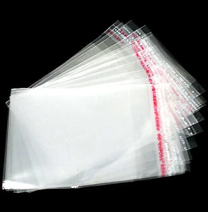 200 Cellophane Bags 90mm x 60mm Self Adhesive Seal - TL010 - Picture 1 of 2