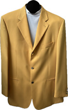 Men's Dinner Jacket Size.44L 100% Wool Col.Yellow Made In Italy art.203V35