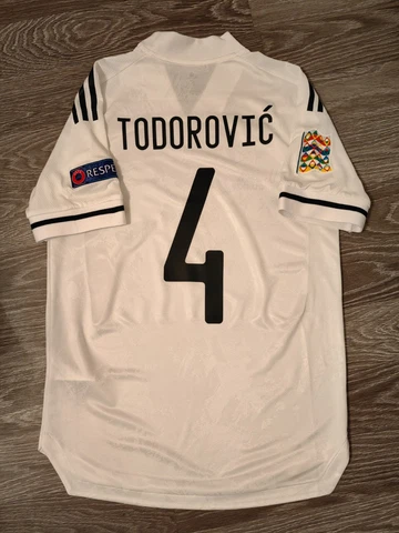 Todorovic #4 Dres Bosna Jersey Football Shirt Bosnia Adidas S Trikot BiH Away Cover