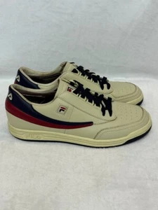 FILA ORIGINAL TENNIS 1VT13016-104 MENS CLASSIC CREAM/NAVY/RED Size 9.5 - Picture 1 of 13