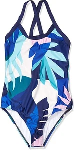 Splendid 248758 Crisscross One Piece Swimsuit Loving Navy Size 14 - Picture 1 of 2