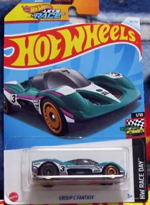 Hot Wheels 2024 Custodia principale H ""Gruppo C Fantasy"" HW Race Day 1/10 - Foto 1 di 2