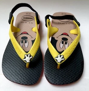 MINT CONDITION! Disney Flip Flops Mickey Mouse Havaianas BABY Sandal Size USA 9C - Picture 1 of 5