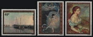 Gabón 1974 - Mi-N.o 530-532 ** - Estampillada sin montar o nunca montada - Pinturas / Pinturas - Imagen 1 de 1