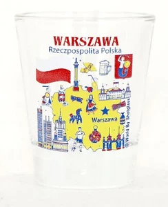 Warsaw (Warszawa) Poland Great Polish Cities Collection Shot Glass - Picture 1 of 1