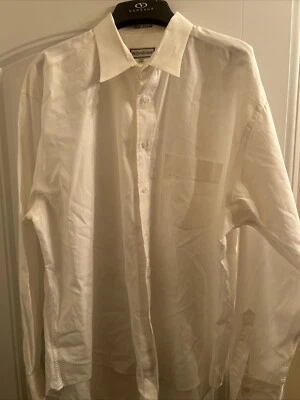 Camisa de vestir manga larga Yves Saint Laurent YSL abotonada para hombre talla 17,5 34/35 BLANCA Foto 1 de 4