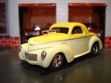 1941 41 WILLYS COUPE GASSER LIMITED EDITION 1/64 DRAG CAR M2 TUTONE YELLOW COOL