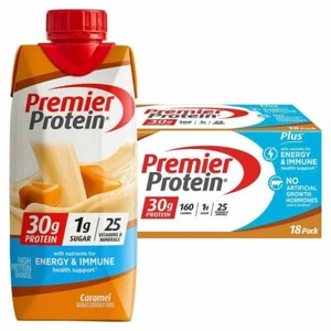 Premier 30g Protein PLUS Energy & Immune Support Shakes, 11 fl oz X 18-pack - Picture 1 of 12