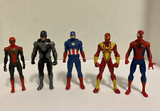 Marvel Avengers Endgame 5.5” Spider-Man 6” Captain America Action Figure Lot A1