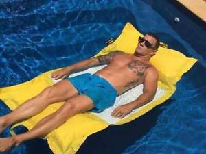 New Water Bean Bag Floating Yellow Pool Lounger
