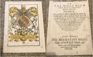 Antique John Speed Hand Colored Page The Theatre of the Empire of Great Britain - Picture 1 of 12