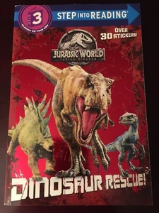 Step into Reading Series:Jurassic World Fallen Kingdom Dinosaur Rescue FAST SHIP - Imagen 1 de 4
