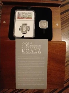 2013-P Australia 25th Anniversary $50 1/2 oz Platinum Koala W/NGC PF70  Box&COA  - Picture 1 of 2