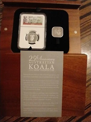 2013-P Australia 25th Anniversary $50 1/2 oz Platinum Koala W/NGC PF70  Box&COA  - Image 1 of 2