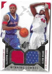 2004-05 Upper Deck SPX COREY MAGGETTE - ELTON BRAND Duel Patch Clippers - Picture 1 of 1