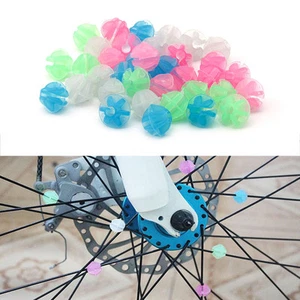36pcs Bike Cycle Colorful Plastic Wheel Spoke Clip Luminous Beads Bicycle Decors - Picture 1 of 7